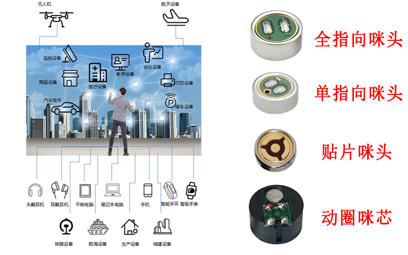 咪头主要用于哪些产品？